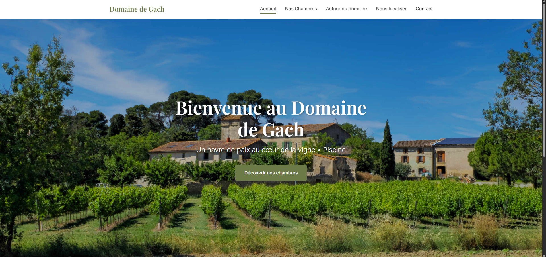 Site Domaine de Gach - Chambres d'hôtes