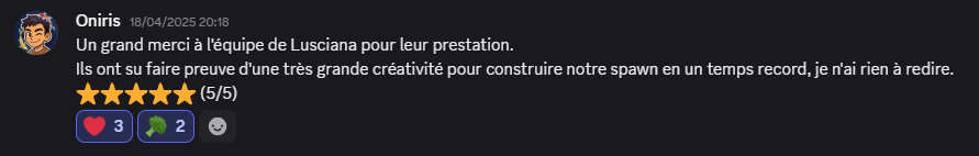 Avis de Oniris